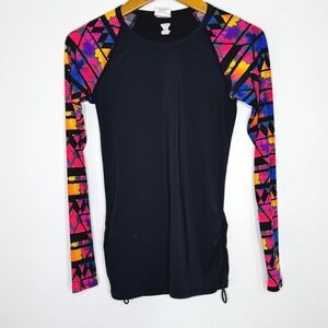 TYR side cinched long sleeve rash guard womens XS‎